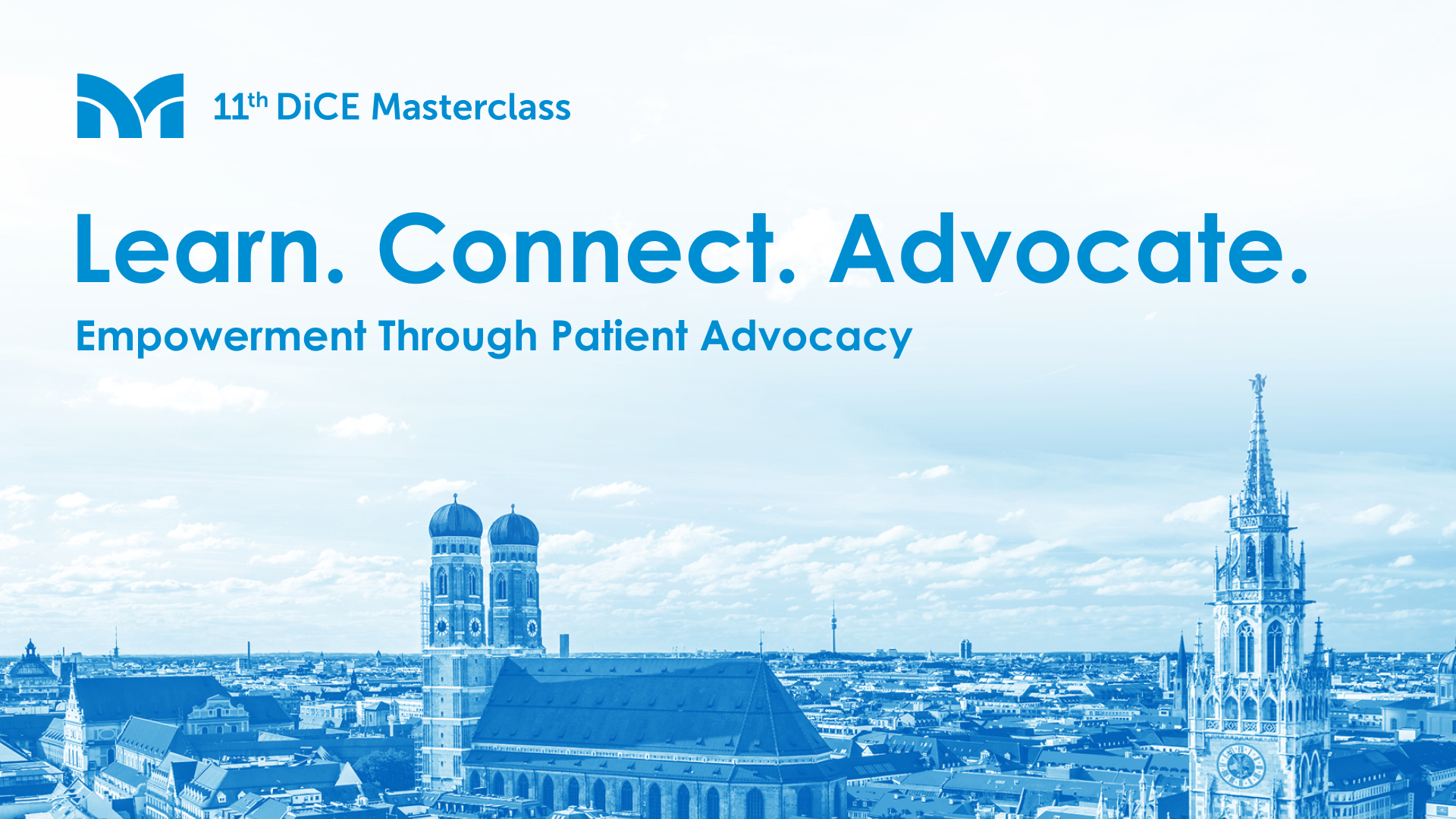 DiCE Masterclass Learn, Connect, Advocate campaign visual