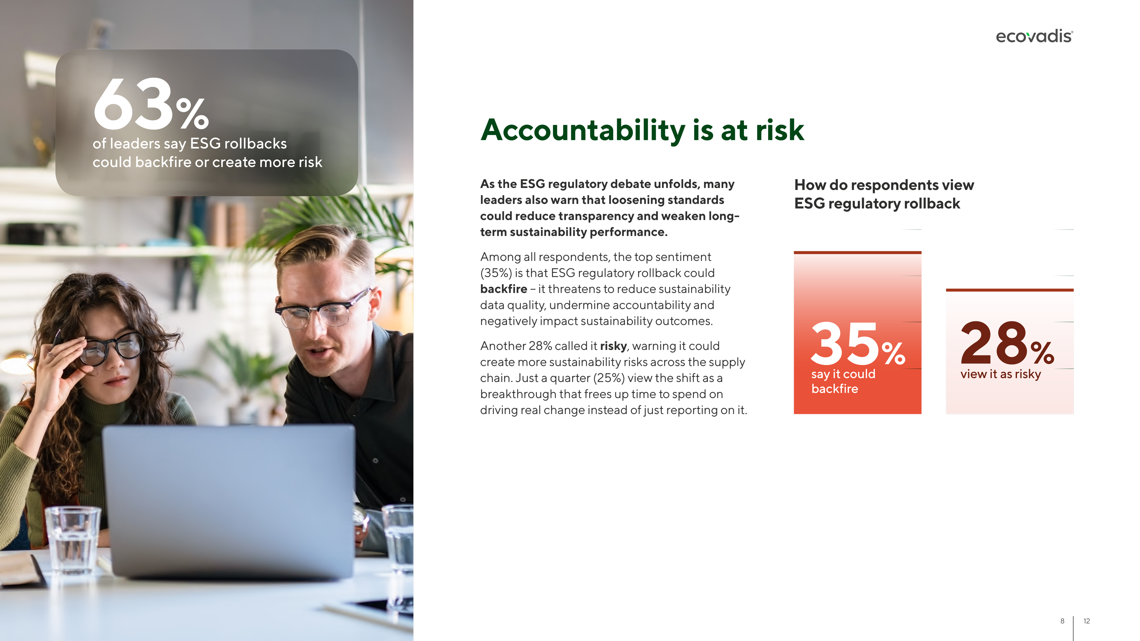 EcoVadis report accountability at risk spread