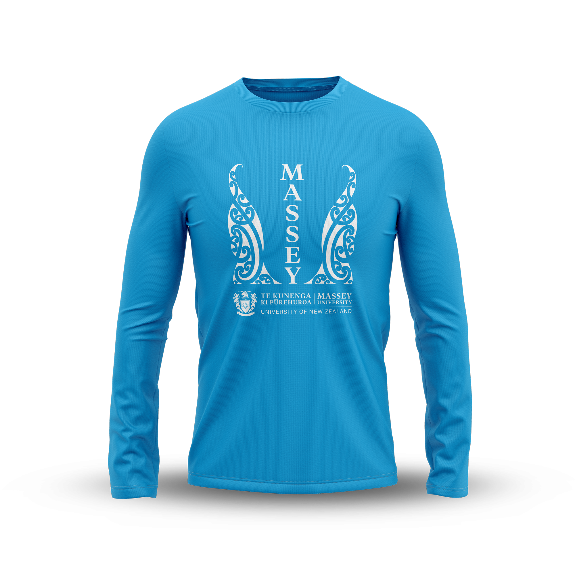 Massey University light blue long-sleeve shirt
